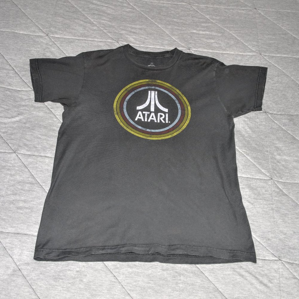 Grey Atari graphic t-shirt